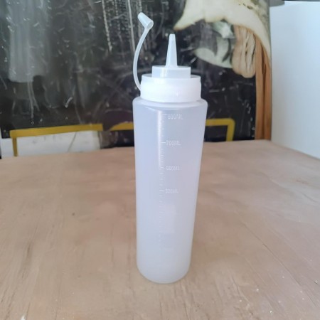 علبة زيت / كاتشب / سيروب بلاستيك 1000ML صحي حجم كبير